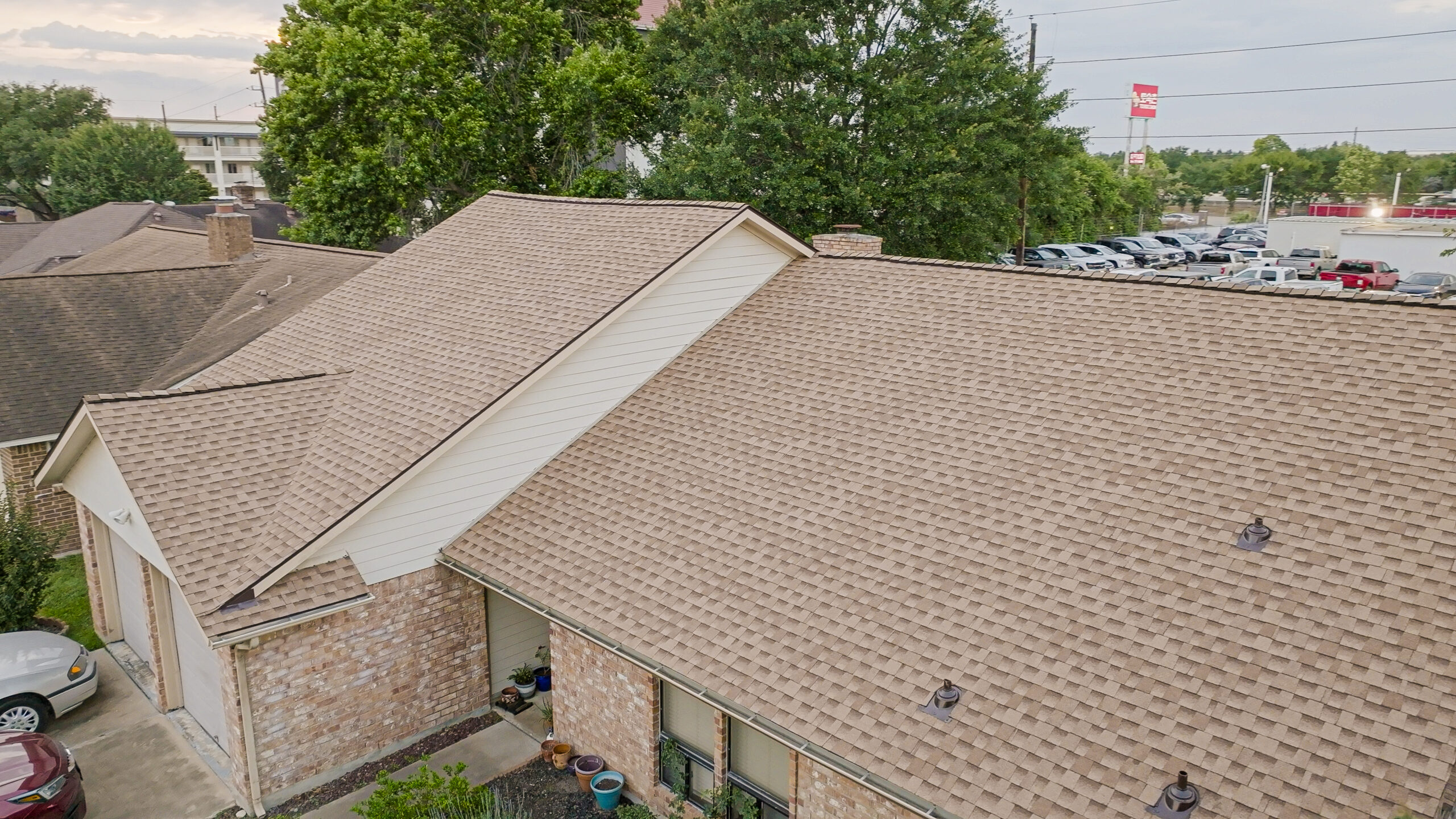 Insulation install on a Houston attic